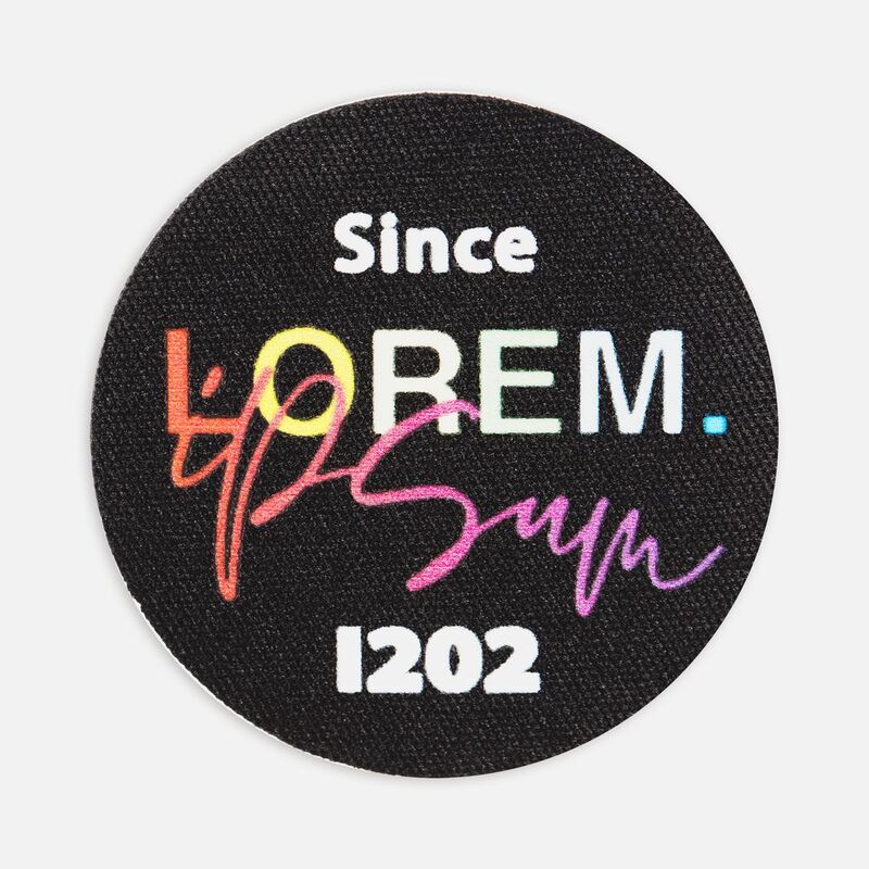 Наклейка тканевая Lunga Round, M, черная арт.17901.30