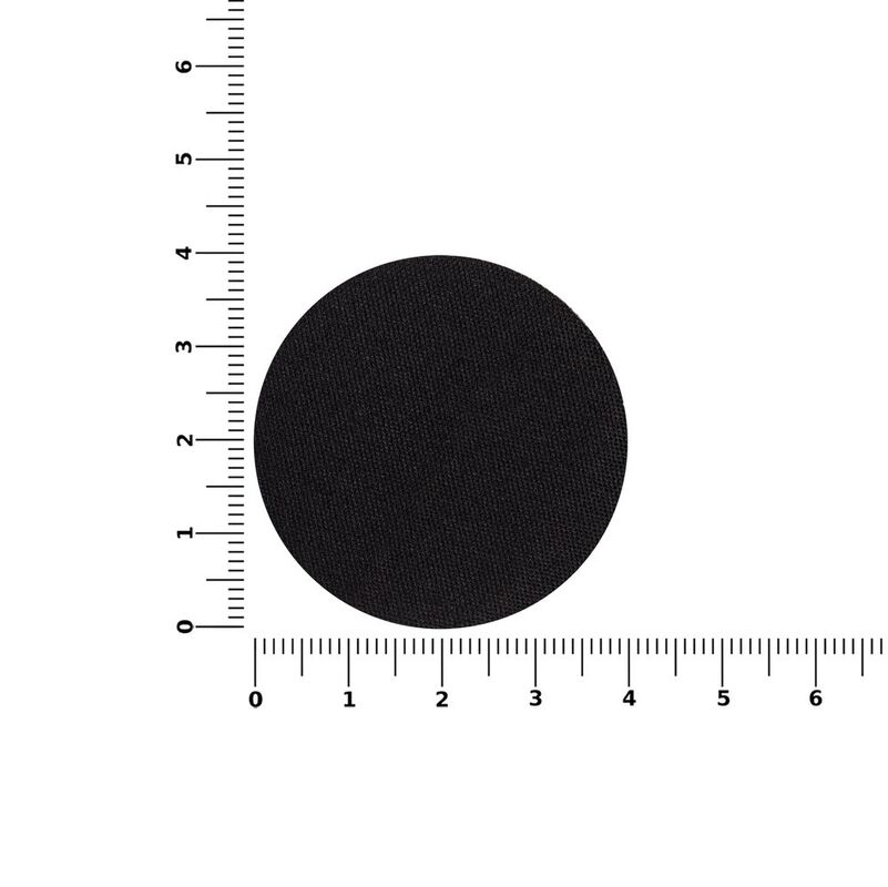 Наклейка тканевая Lunga Round, M, черная арт.17901.30