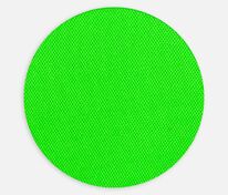Наклейка тканевая Lunga Round, M, зеленый неон арт.17901.94