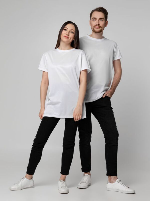 Футболка унисекс для сублимации Paint Tee, белая арт.14667.60