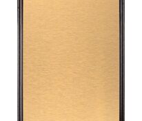 Плакетка Plaque, большая, венге с золотистой пластиной арт.15516.01