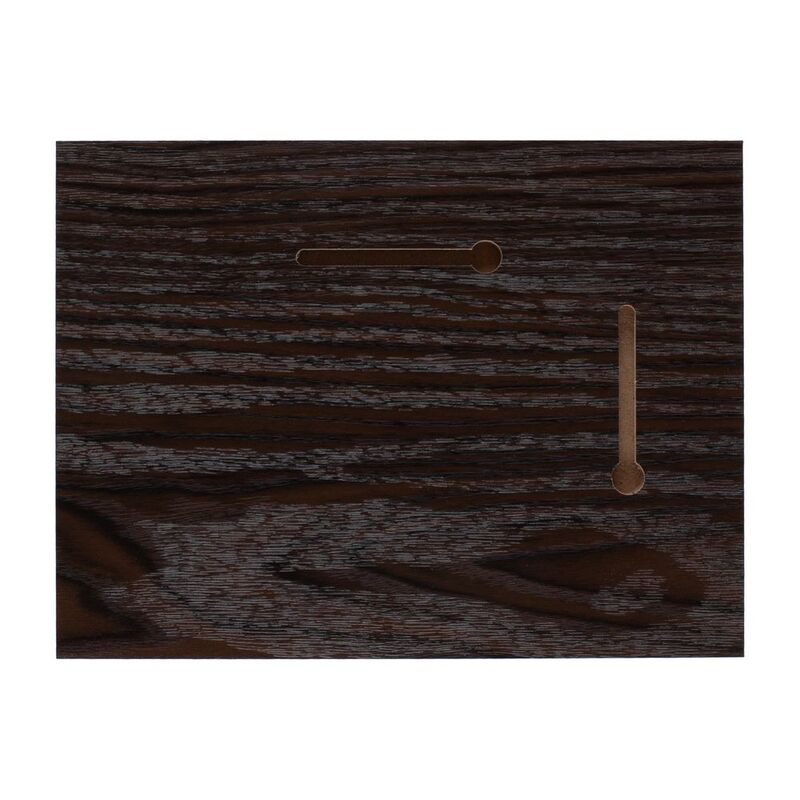 Плакетка Plaque, малая, венге с золотистой пластиной арт.15517.01