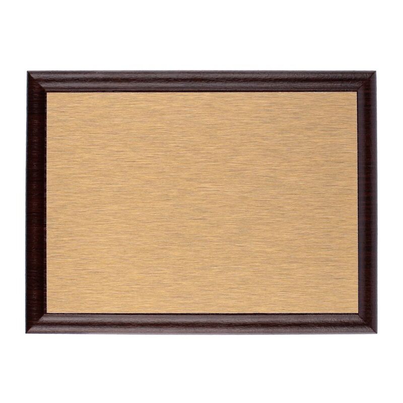 Плакетка Plaque, малая, вишня с золотистой пластиной арт.15517.03