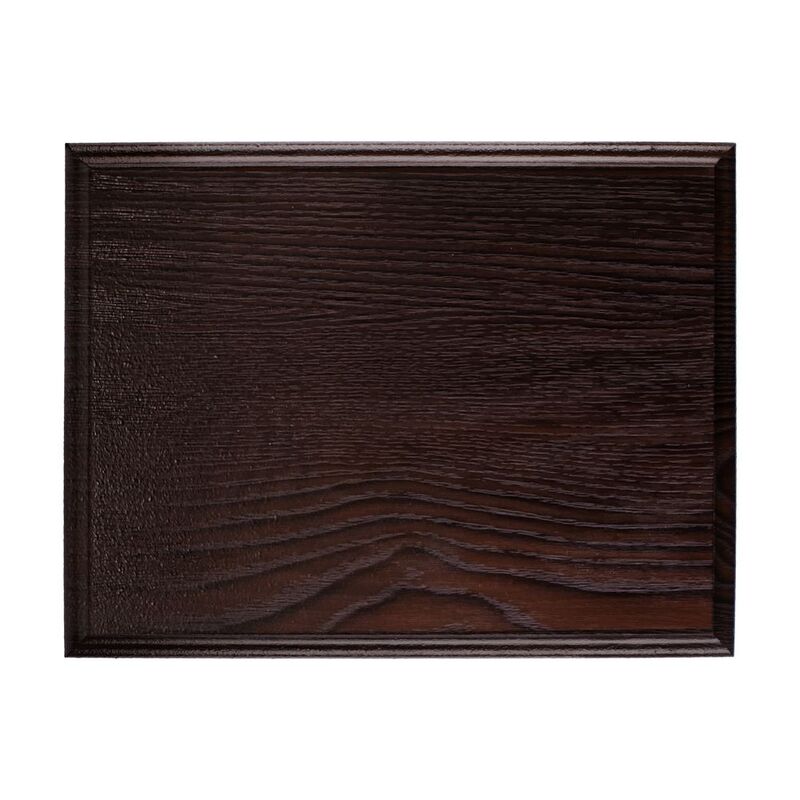 Плакетка Plaque, малая, венге с серебристой пластиной арт.15517.02