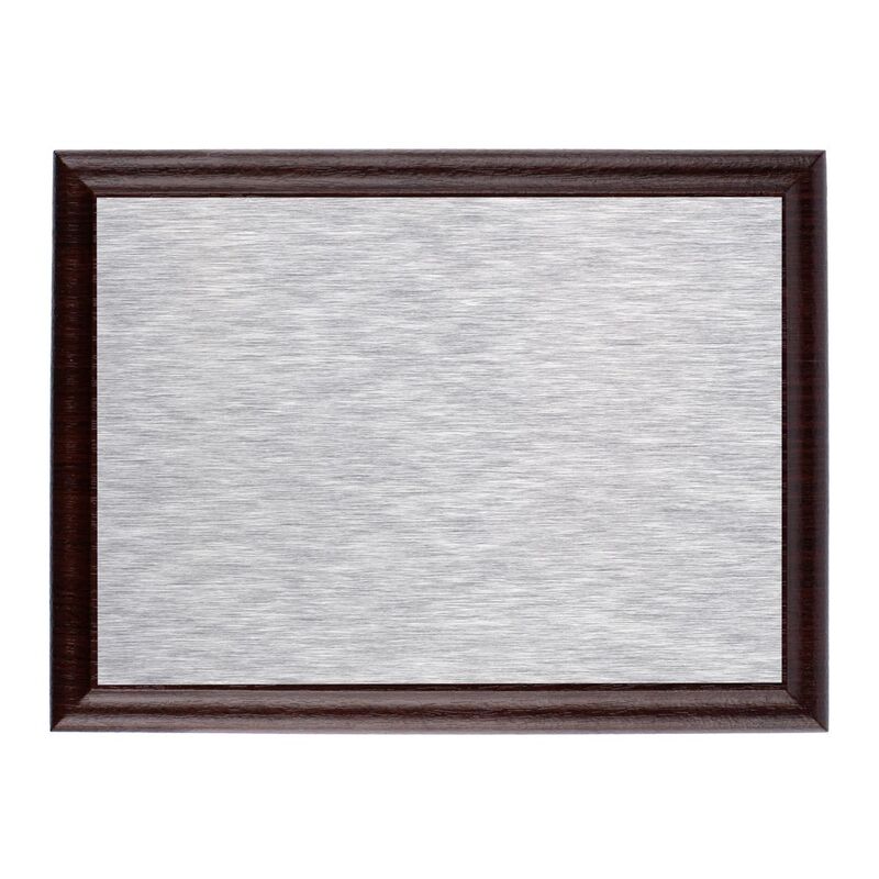 Плакетка Plaque, малая, вишня с серебристой пластиной арт.15517.04