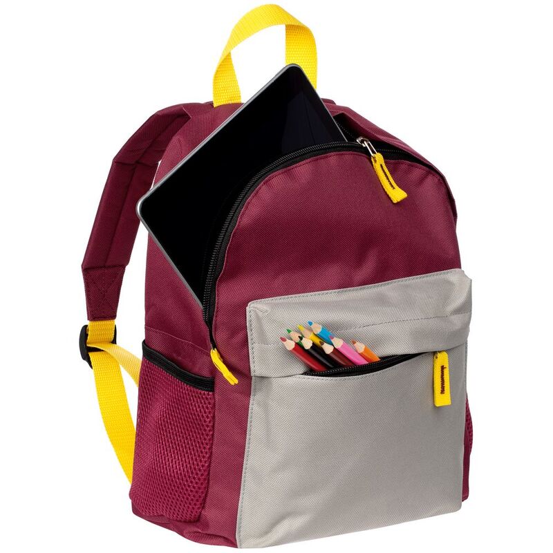Рюкзак детский Kiddo, бордовый с серым арт.17312.02