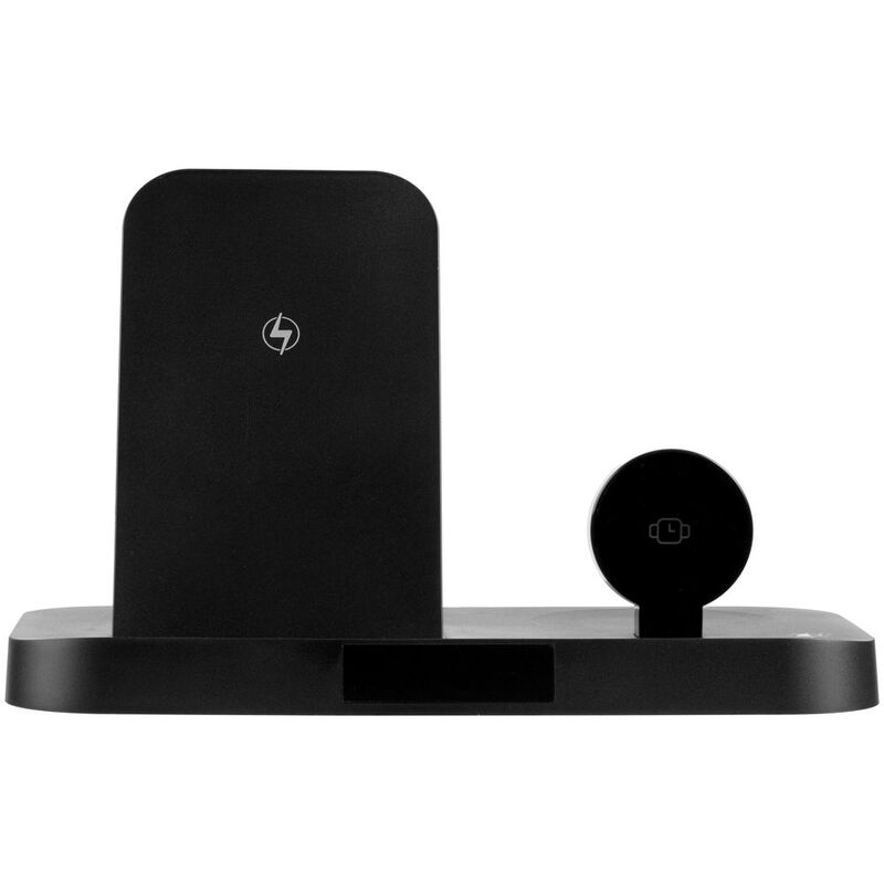 Зарядная станция с часами Clock Nest, черная арт.15609.30