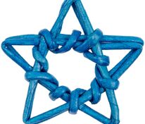Плетеная фигурка Adorno, синяя звезда арт.15853.02