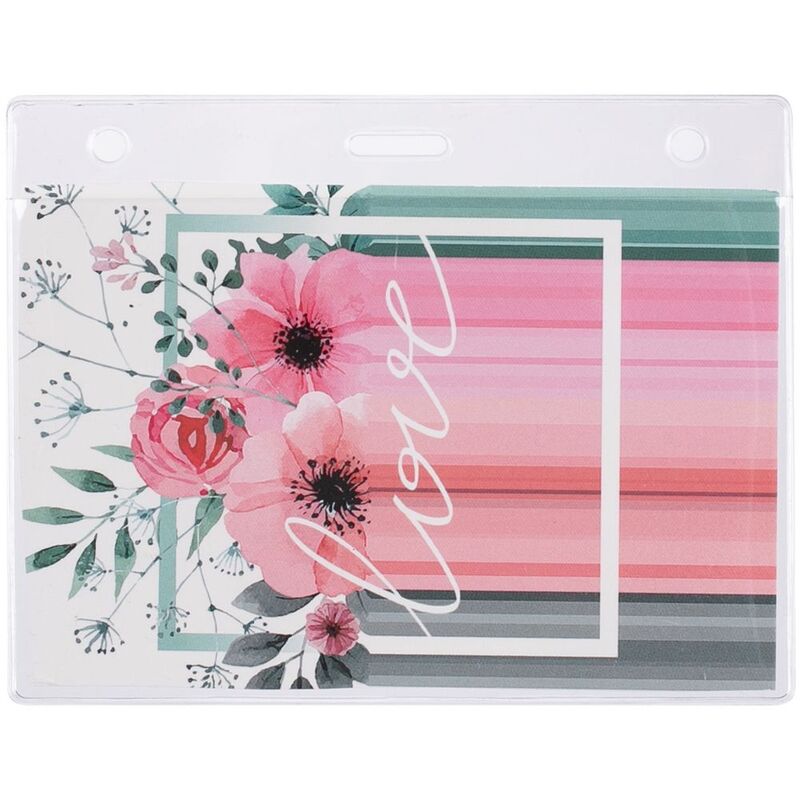 Карман для бейджа Lucid, горизонтальный, из фактурного ПВХ арт.6879.10