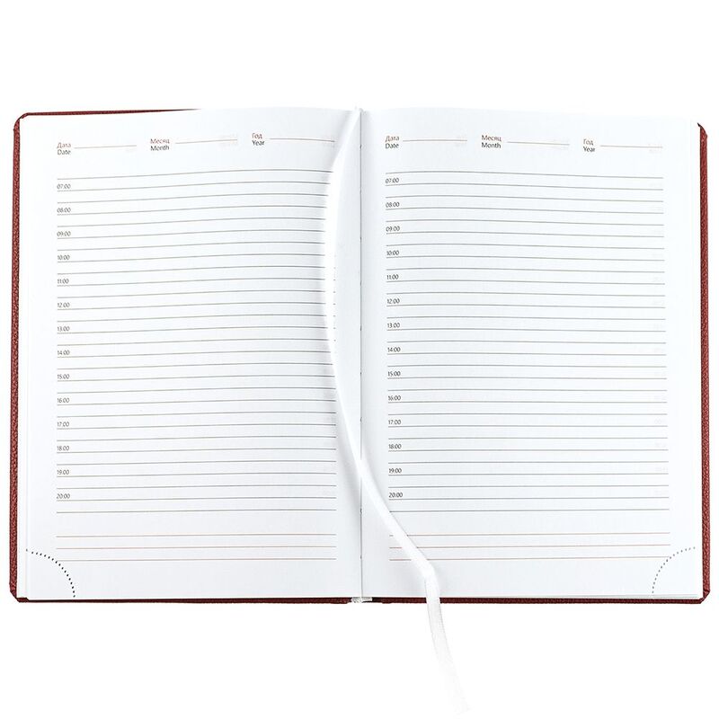 Ежедневник Sagrin, недатированный, красный арт.20422.50