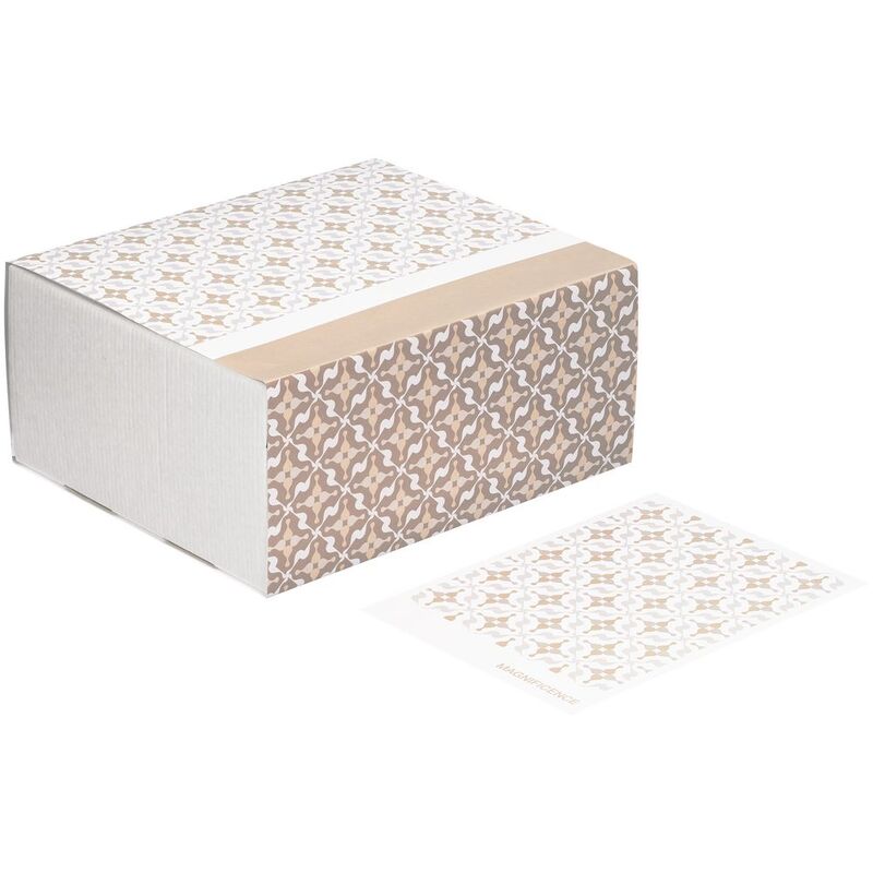 Набор для упаковки подарка Adorno, белый с бежевым арт.15651.12