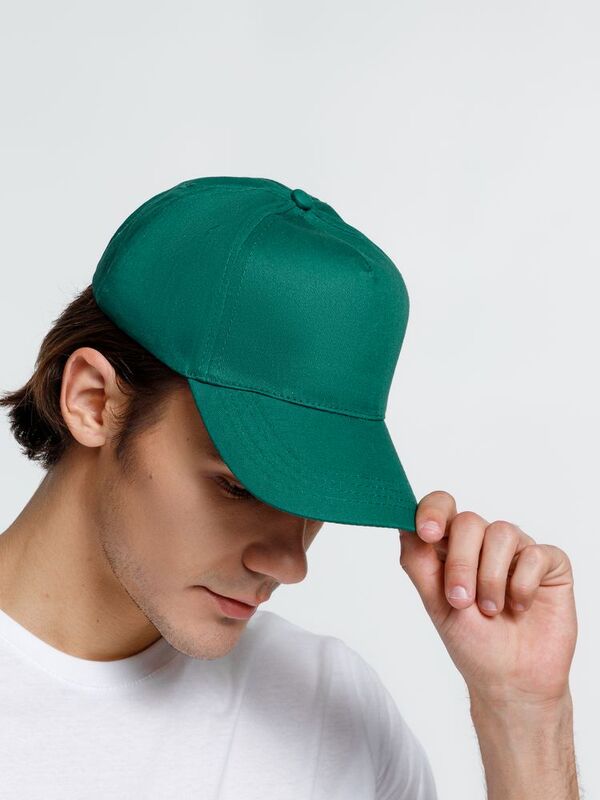 Бейсболка Promo, темно-зеленая арт.15846.91