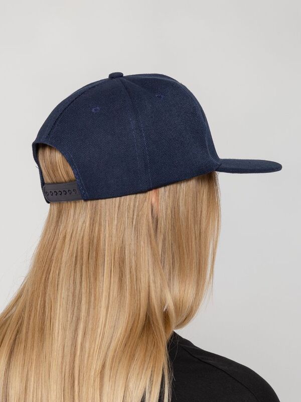 Бейсболка Snapback с прямым козырьком, темно-синяя арт.15948.40