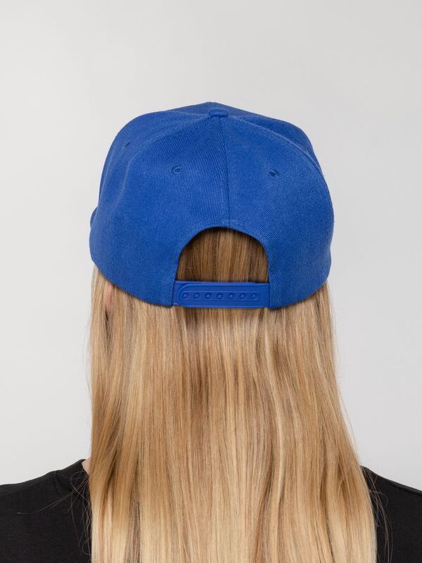 Бейсболка Snapback с прямым козырьком, ярко-синяя арт.15948.44