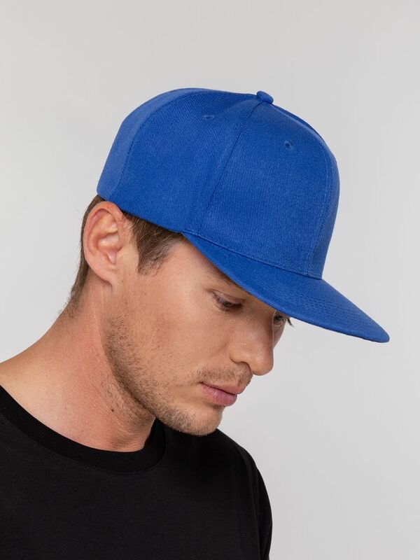 Бейсболка Snapback с прямым козырьком, ярко-синяя арт.15948.44
