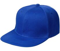 Бейсболка Snapback с прямым козырьком, ярко-синяя арт.15948.44