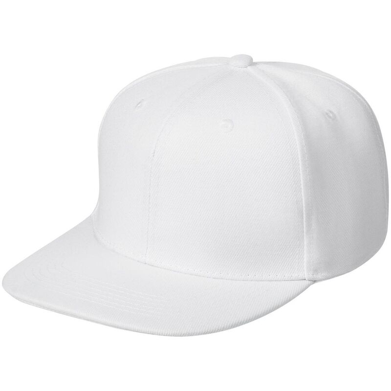 Бейсболка Snapback с прямым козырьком, белая арт.15948.60