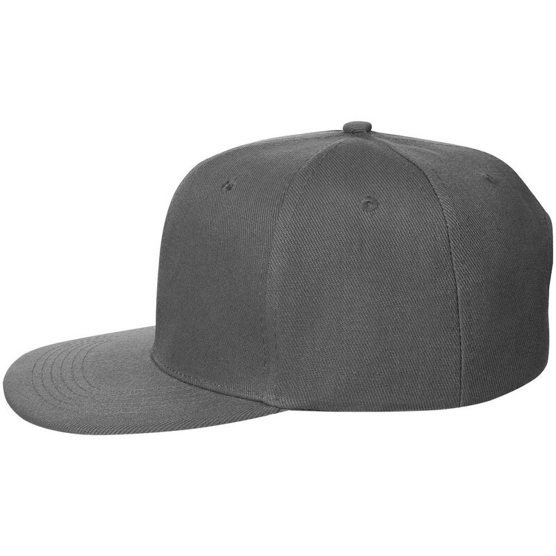 Бейсболка Snapback с прямым козырьком, серая арт.15948.10