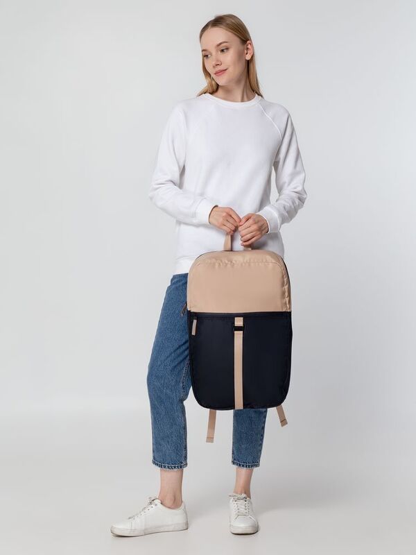 Рюкзак coolStuff, темно-синий с бежевым арт.14752.40