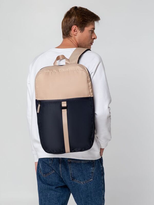 Рюкзак coolStuff, темно-синий с бежевым арт.14752.40