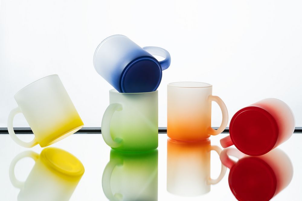 Кружка Grade Fade для сублимационной печати, матовая, желтая арт.15758.80