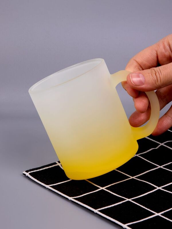 Кружка Grade Fade для сублимационной печати, матовая, желтая арт.15758.80