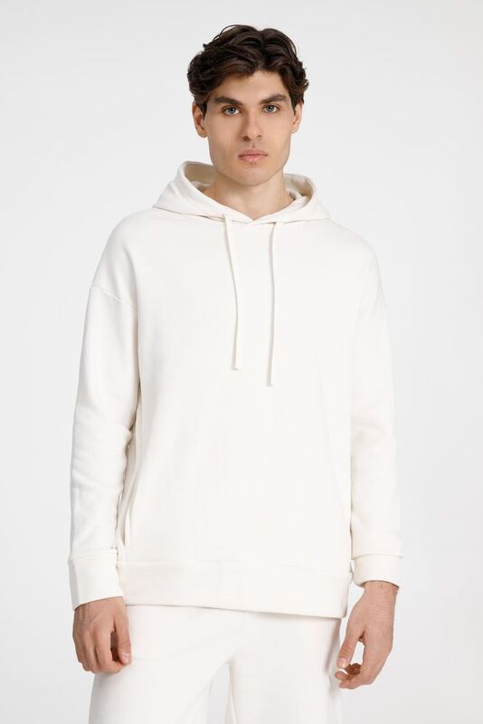 Худи унисекс H2, молочно-белое арт.15431.60