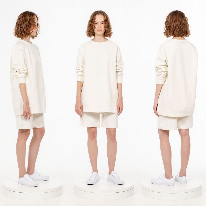 Свитшот унисекс S1, молочно-белый арт.15435.60