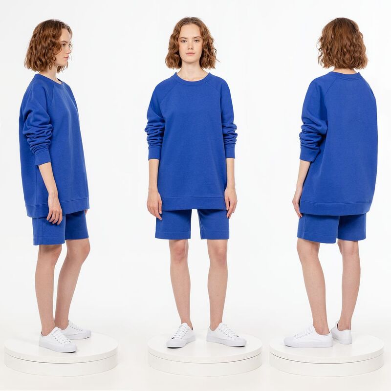 Свитшот унисекс S1, синий арт.15435.40