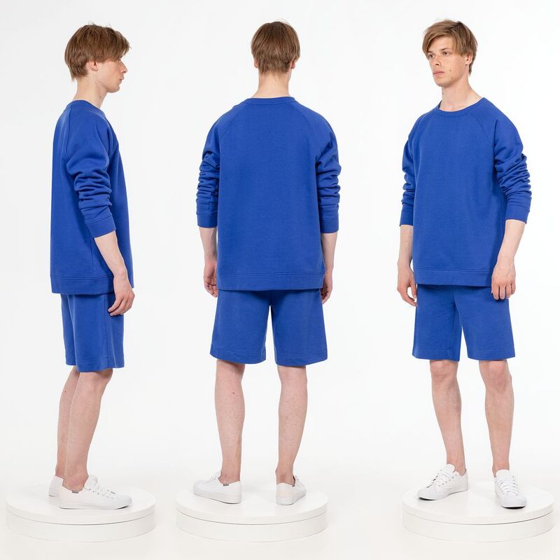 Свитшот унисекс S1, синий арт.15435.40