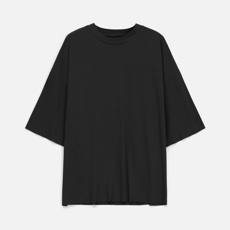 Футболка унисекс оверсайз T1, черная арт.15437.30