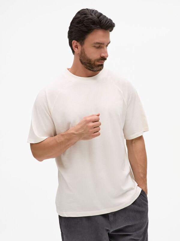 Футболка унисекс оверсайз T2, молочно-белая арт.15438.60