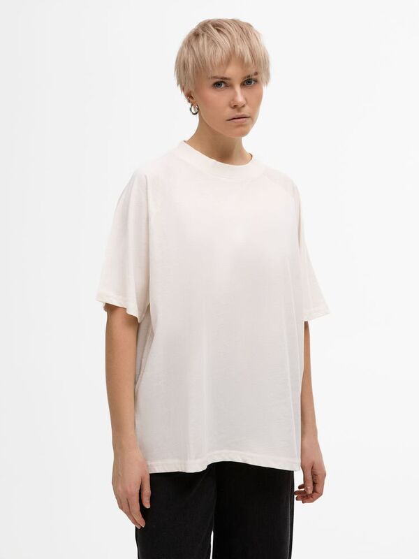 Футболка унисекс оверсайз T2, молочно-белая арт.15438.60