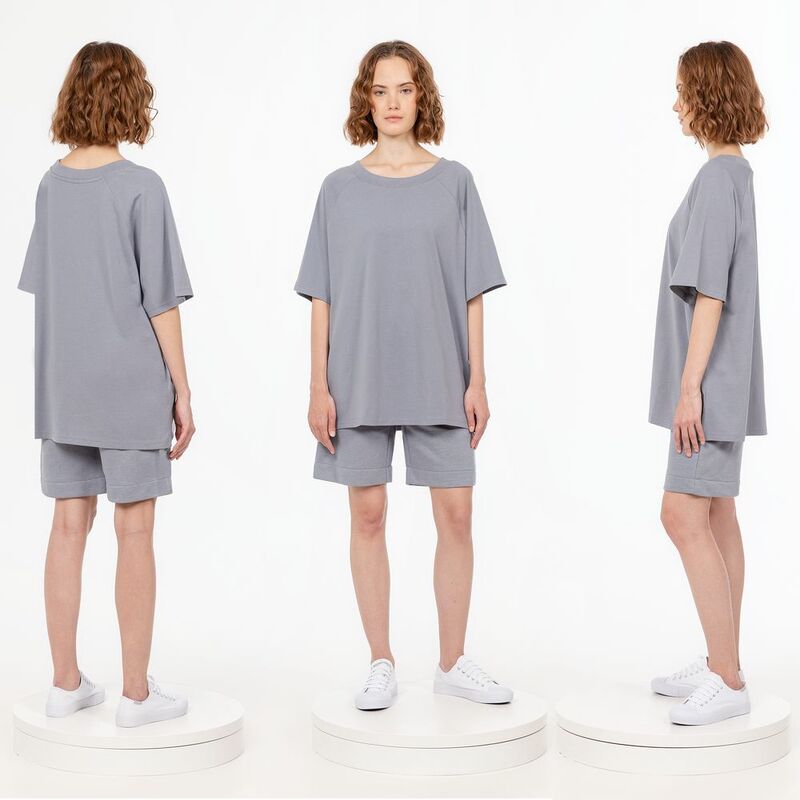 Футболка унисекс оверсайз T2, серая арт.15438.10