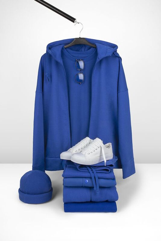 Футболка унисекс оверсайз T3, синяя арт.15439.40