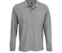 Рубашка поло с длинным рукавом Prime LSL, серый меланж арт.03983360