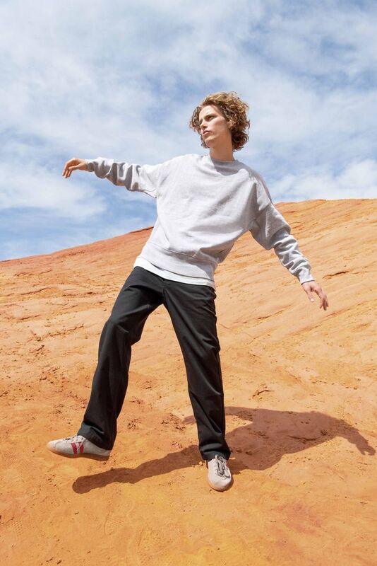 Свитшот унисекс Authentic, серый меланж арт.04043360