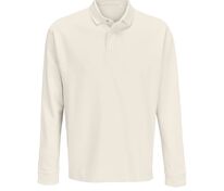 Рубашка поло оверсайз с длинным рукавом Heritage, молочная арт.03990104