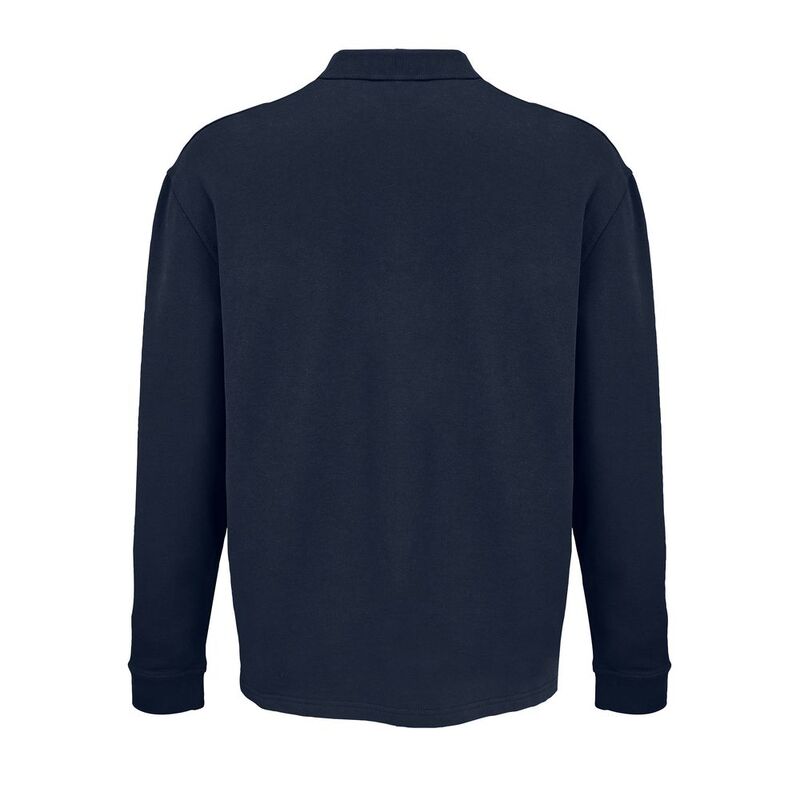 Рубашка поло оверсайз с длинным рукавом Heritage, темно-синяя арт.03990319