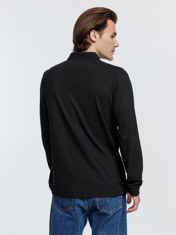 Рубашка поло с длинным рукавом Prime LSL, черная арт.03983312