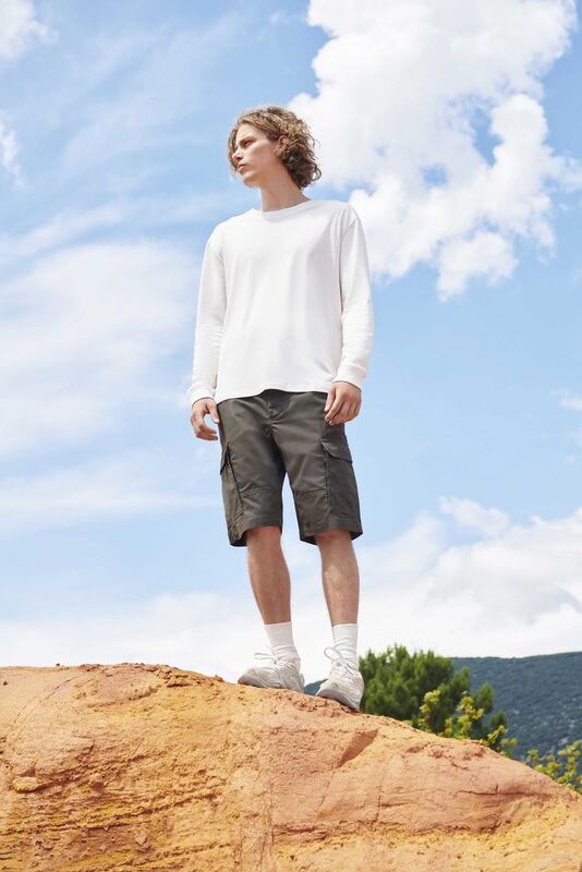 Футболка унисекс с длинным рукавом Pioneer LSL, молочно-белая арт.03982104