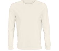 Футболка унисекс с длинным рукавом Pioneer LSL, молочно-белая арт.03982104