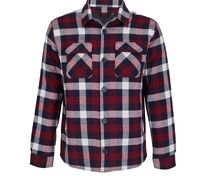 Куртка-рубашка оверсайз унисекс Noah, бордовая арт.03989164