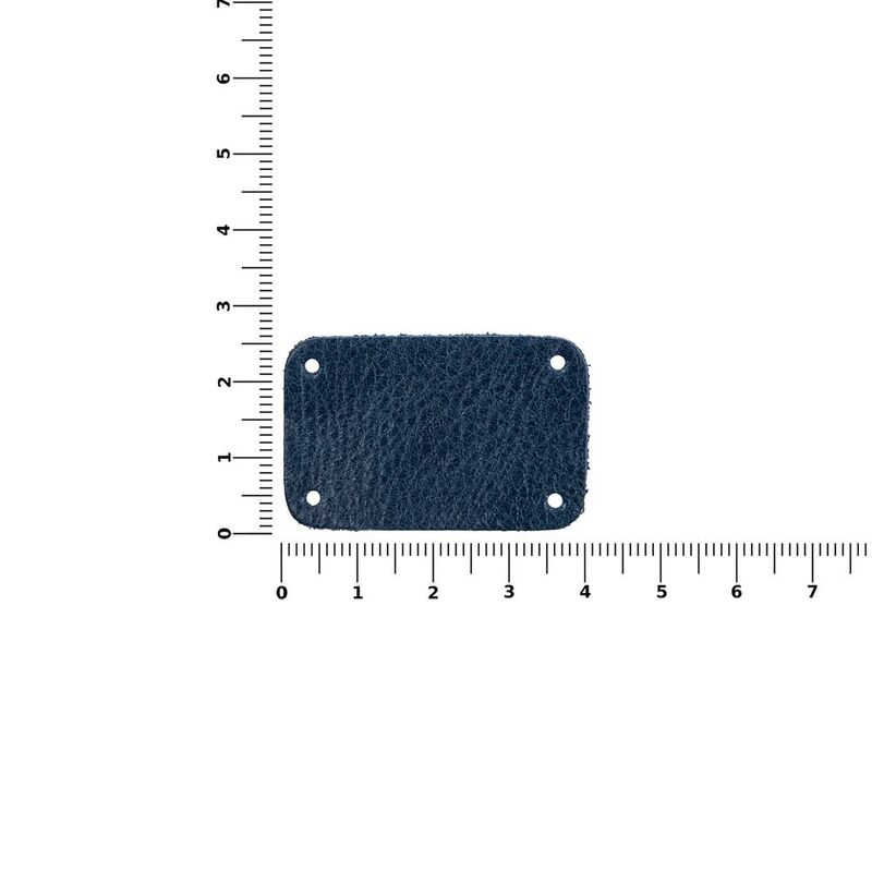 Лейбл кожаный Beta, S, синий арт.13845.44