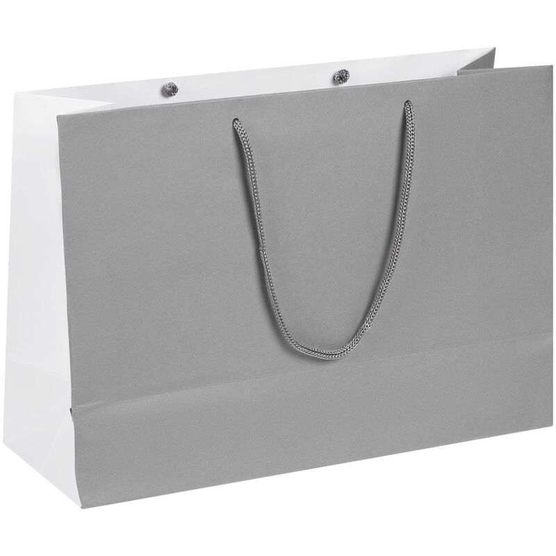Пакет бумажный Bicolor, белый с серым арт.15145.10