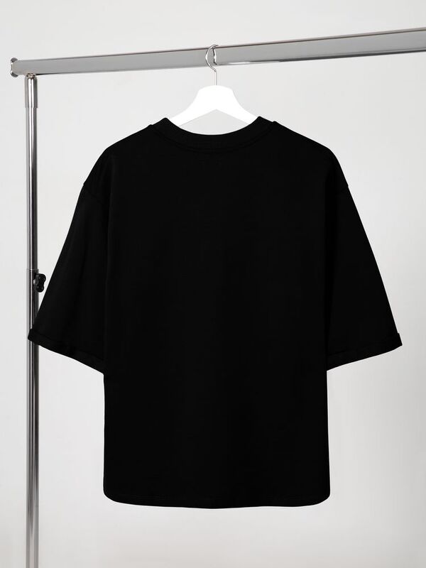 Футболка оверсайз унисекс Kosmos 2.0, черная арт.14610.30