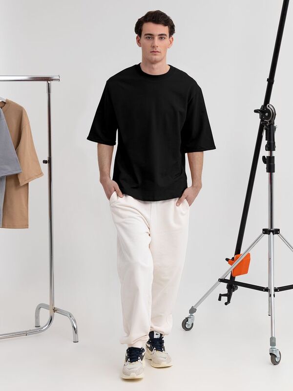 Футболка оверсайз унисекс Kosmos 2.0, черная арт.14610.30