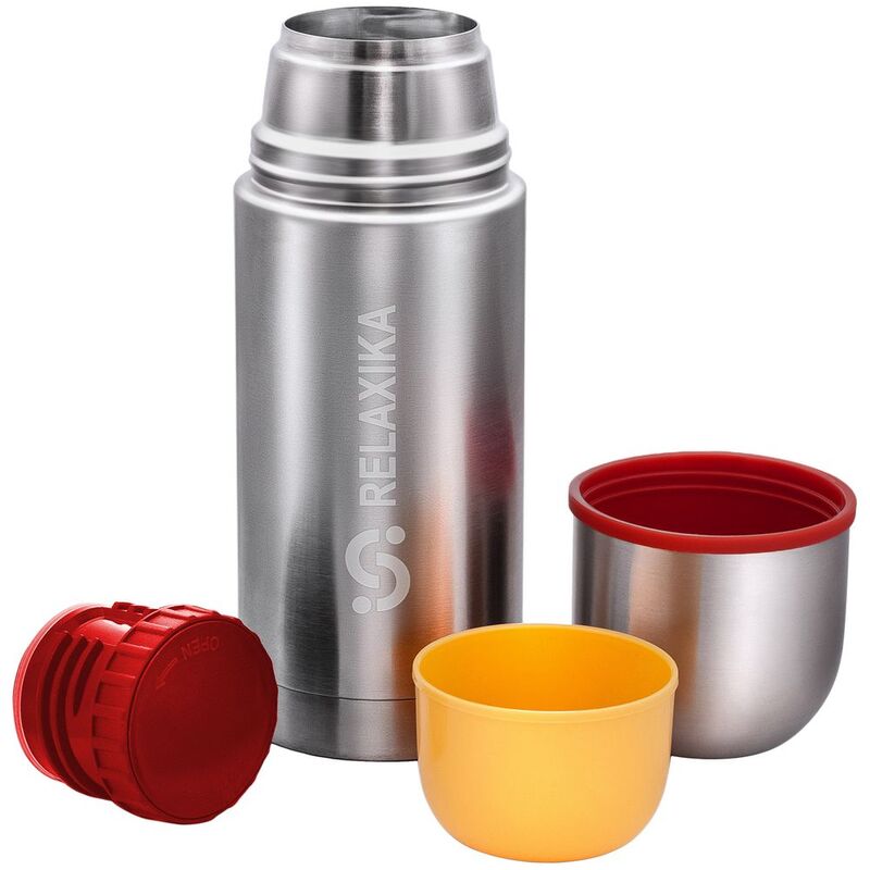 Термос Relaxika Duo 500 в чехле, стальной арт.15347.10