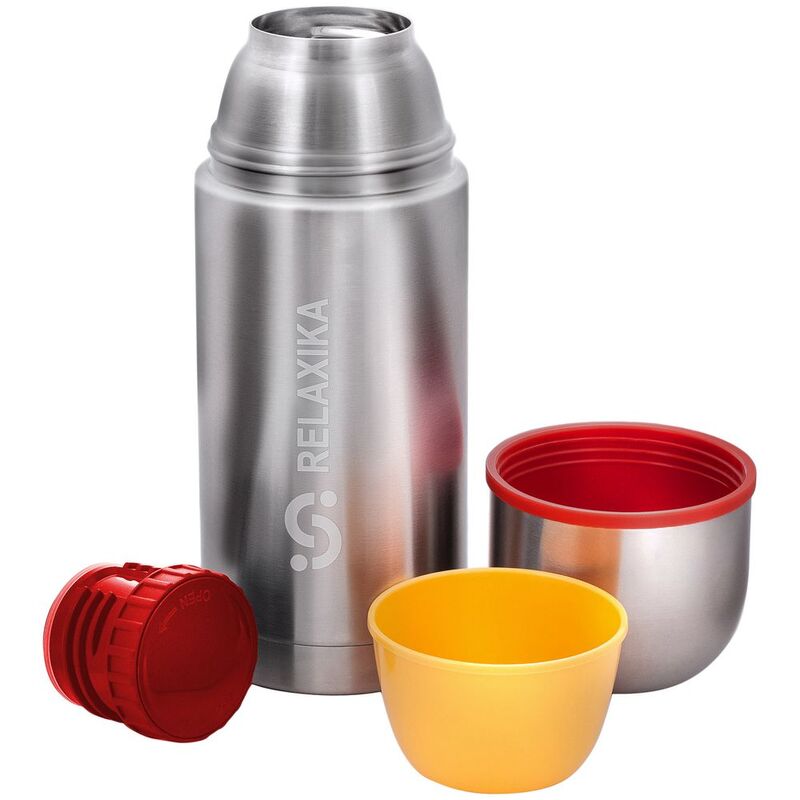 Термос Relaxika Duo 750 в чехле, стальной арт.15348.10