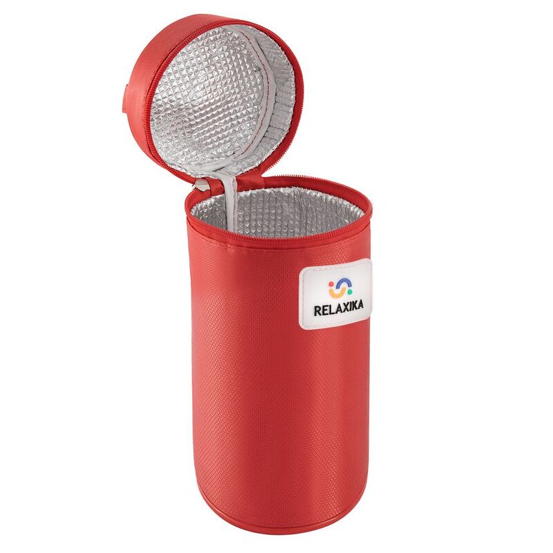 Термос Relaxika Duo 750 в чехле, стальной арт.15348.10